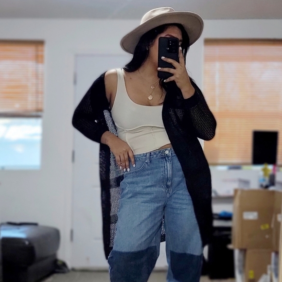 GOOD VIBES BLACK CARDIGAN - Picture 4 of 8